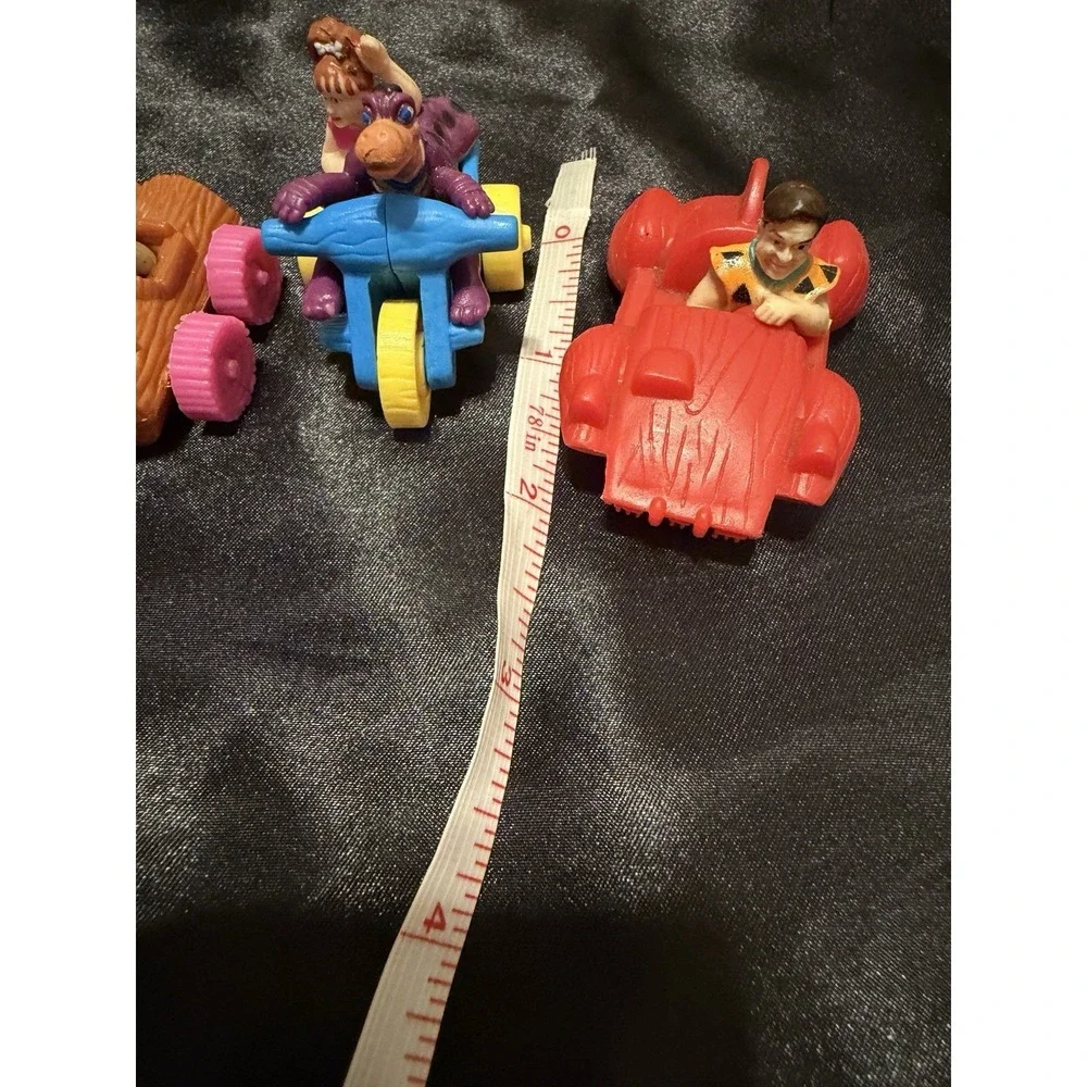 VTG 1993 Flintstones Happy Meal Toy Car Dino Fred Wilma Betty Barney Pebbles Bam